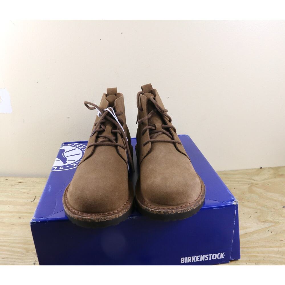 New Birkenstock Boots Mens 41 Brown Leather Suede Uppsala Mid Womens 10 Shoes - Picture 3 of 7